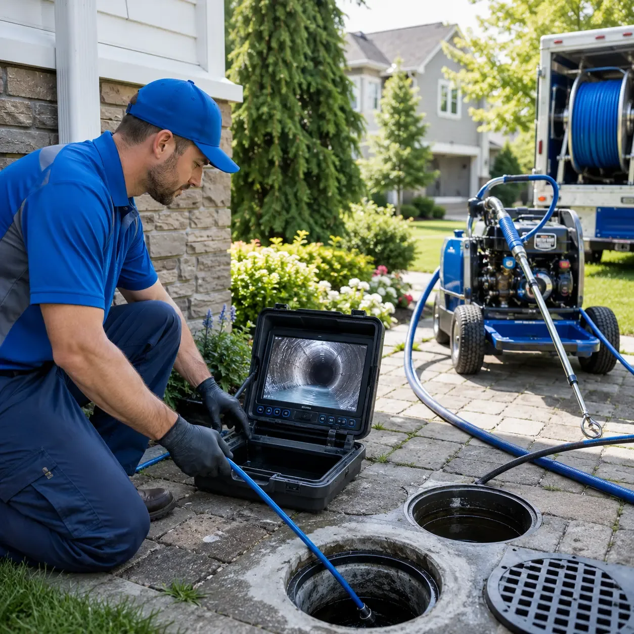 Outdoor drain cleaning professionals serving Essex, CT