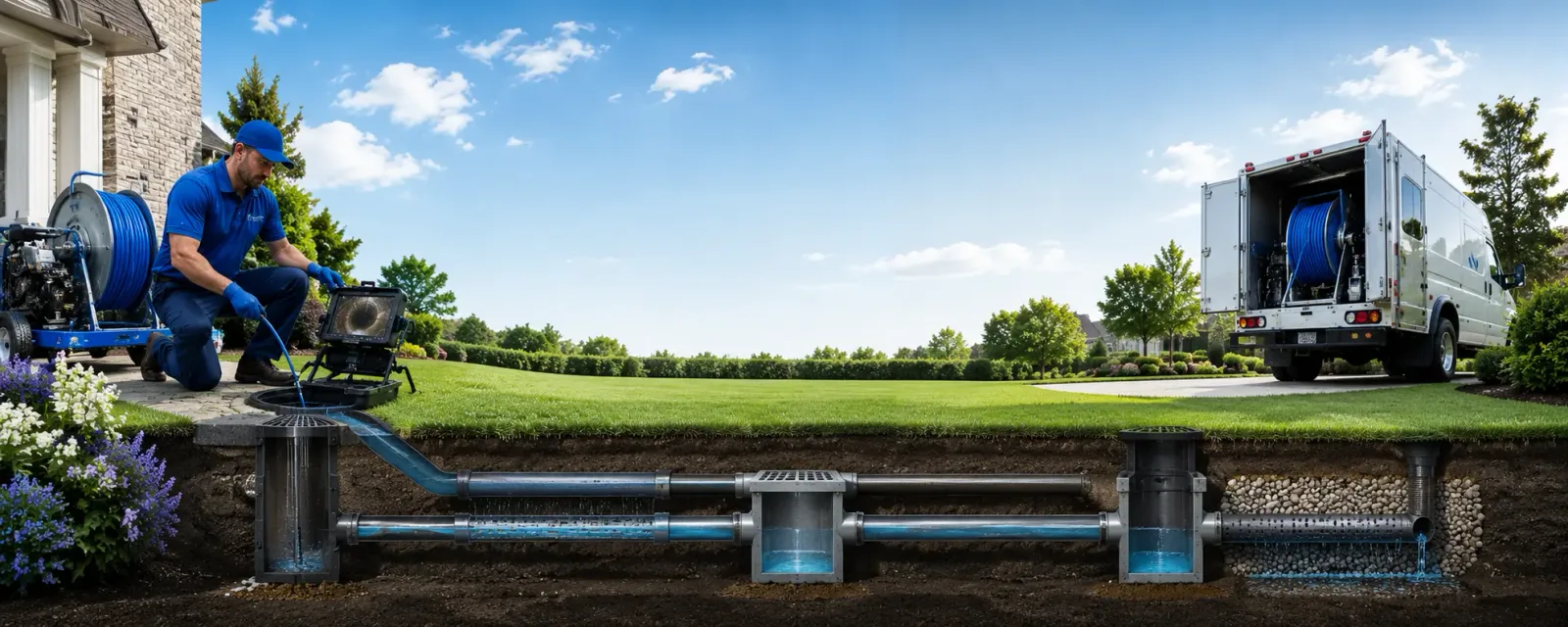Outdoor drain cleaning information for Essex, CT